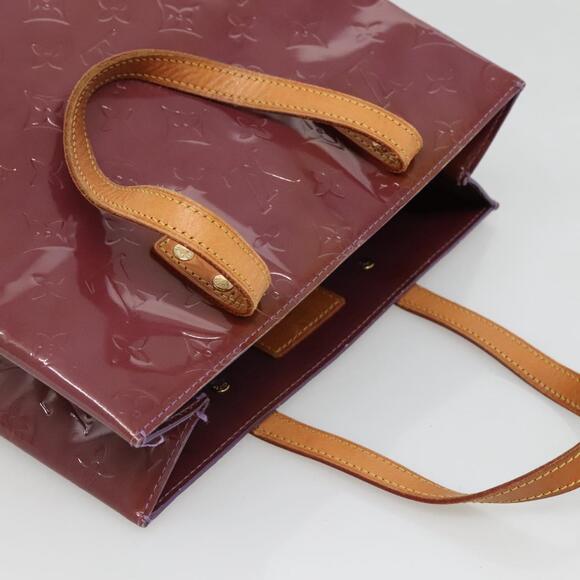 LOUIS VUITTON Monogram Vernis Reade MM Hand Bag Purple Viole M91087 - Picture 6 of 12